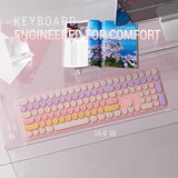 Combo de teclado y mouse inalámbricos, tamaño completo de 110 tecla...