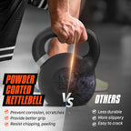 Yes4All Kettlebell con Recubrimiento en Polvo, Pesos de 9-88 lb de Hierro Fundido