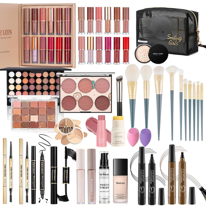 Kit completo de maquillaje para mujeres, juego de maquillaje, juego...