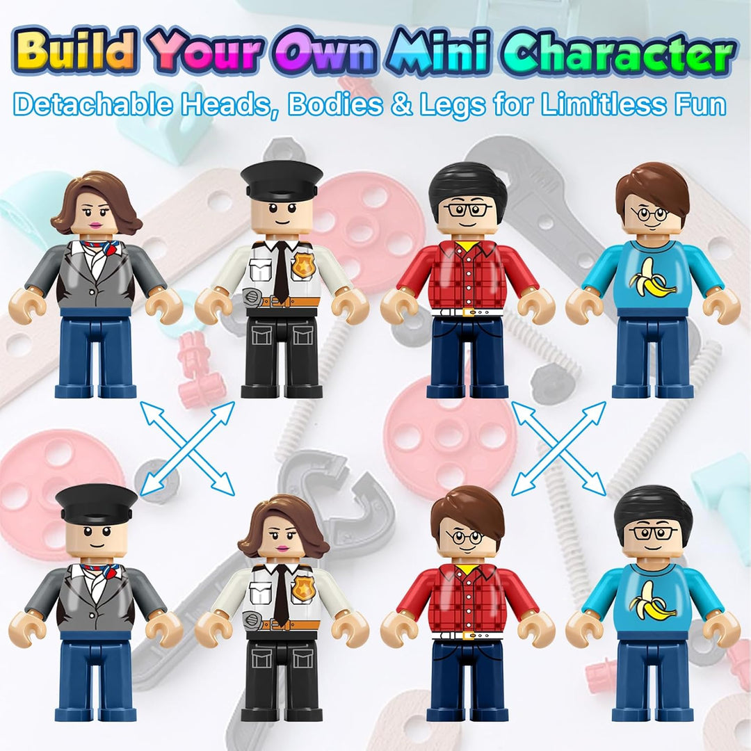 4BEE 24 piezas Mini Figuras de Bloques de Construcción
