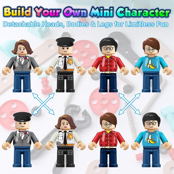 4BEE 24 piezas Mini Figuras de Bloques de Construcción
