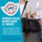 Sherpa Original Deluxe Transportador de Mascotas para Viajes, Aprobado por Aerolíneas y con Garantía a Bordo - Negro, Mediano