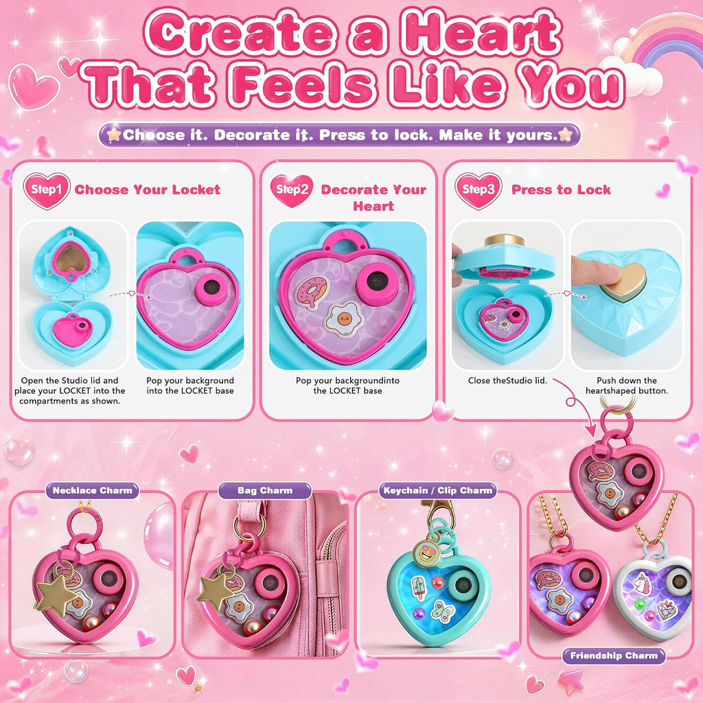 Kit de fabricación de joyas para niñas, kit de manualidades de dijes de