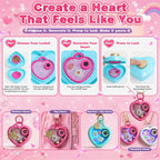 Kit de fabricación de joyas para niñas, kit de manualidades de dijes de
