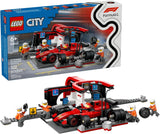LEGO City F1 Pit Stop Pit Crew con coche Ferrari de