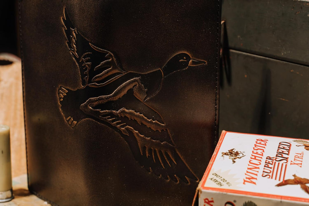 House of Jack Co. Cartera larga para hombre | Cuero de grano comple...