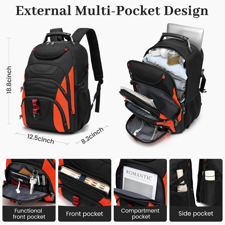 Boavan Mochila de sellado al vacío para viajes con bomba, bolsa gra...