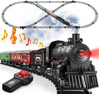 Hot Bee Train Set, juguetes de tren a control remoto con autos y pistas