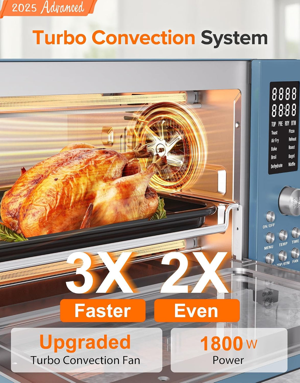 Nuwave Bravo Pro Air Fryer Inteligente Combo Tostador Horno para Encimera