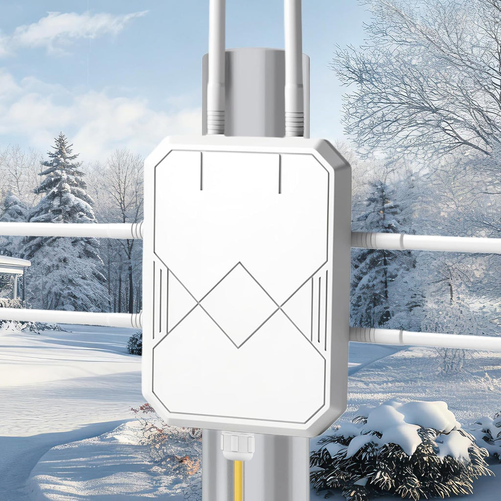 AX3000 Extensor WiFi 6 para exteriores, extensor de señal WiFi para exteriores, punto de acceso Gigabit inalámbrico, IP65, resistente a la intemperie, fuente de alimentación PoE, para Starlink, cámara