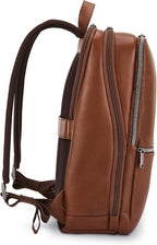 Samsonite Mochila delgada clásica de cuero