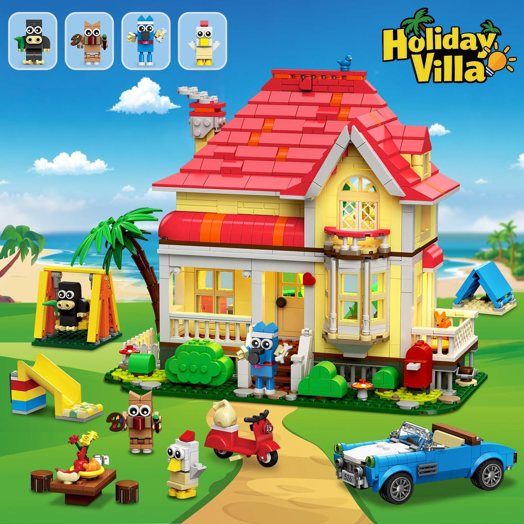 HOGOKIDS Juego de construcción de casa para niñas con