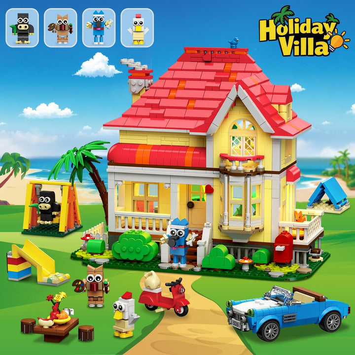 HOGOKIDS Juego de construcción de casa para niñas con