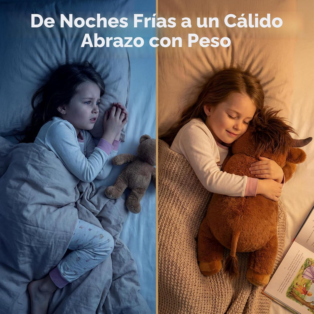 Mewaii Animales de Peluche con Peso con Almohadilla Térmica para Mi...