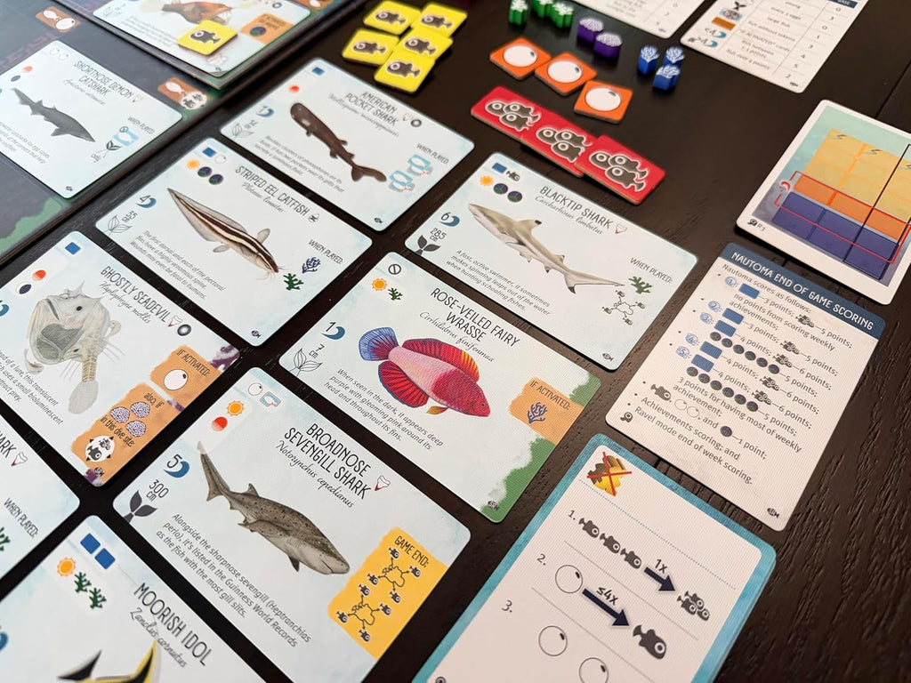Stonemaier Games: Finspan: Expansión de tiburones y arrecifes de Michael