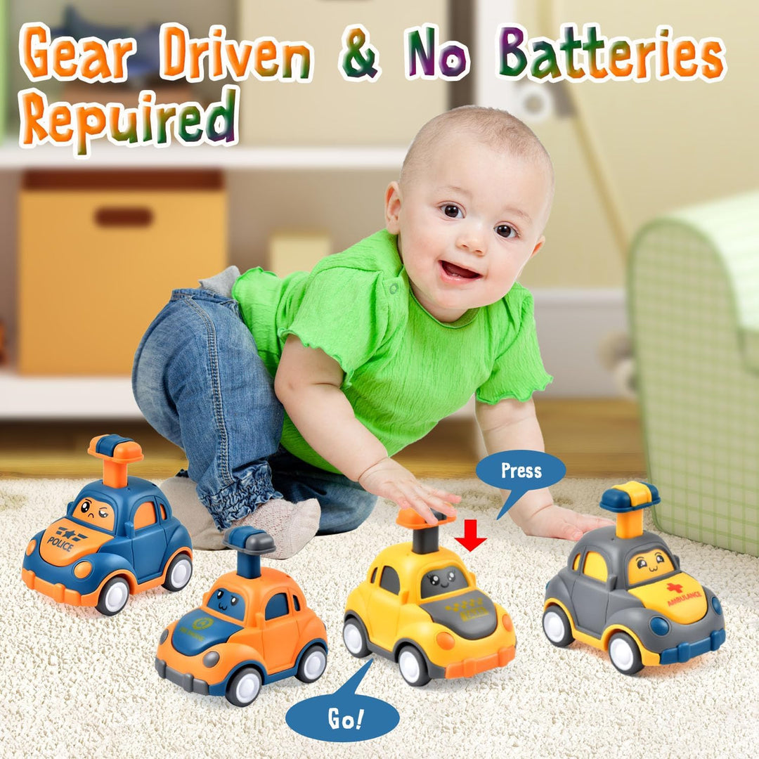 Juguetes de coche para niños pequeños de 1, 2, 3 años, regalos de primer cumpleaños para niños pequeños de 1, 2, 3 años, regalo de cumpleaños para niños pequeños