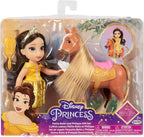 Muñeca Disney Princess Belle y Set de Regalo Petite Phillipe, Amarillo