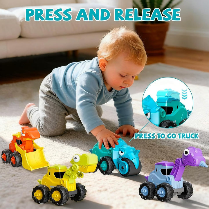 Snugzy Press to Go - Juguetes de coche para niños pequeños de 1 a 3...