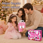 Kit de maquillaje infantil de 75 piezas para niñas, juego de maquillaje de