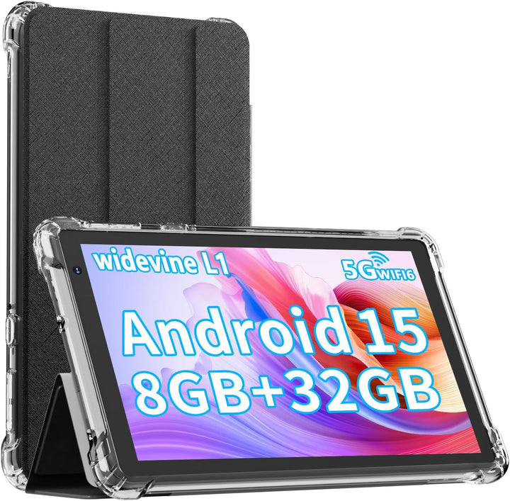 IWEGGO Tablet Android 15 con funda, 7 pulgadas 8 GB RAM+32 GB ROM\/...