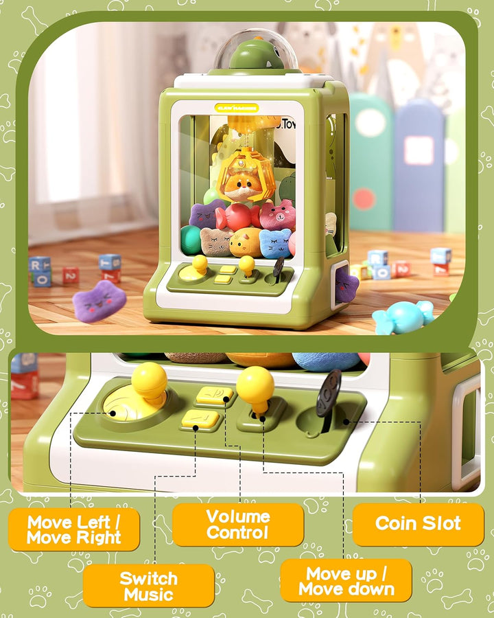 Máquina de garras para niños, mini expendedora con monedas de juego...