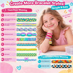 Wolfbird Kit de fabricación de pulseras de la amistad para niños de 8 a 12 años, para hacer pulseras y manualidades, regalo de cumpleaños