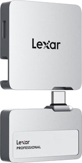 Lexar SSD portátil Go de 1 TB con concentrador, lectura de 1050 MB\...