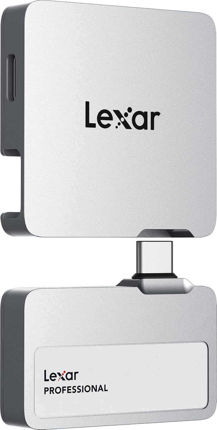 Lexar SSD portátil Go de 2 TB con concentrador, lectura de 1050 MB\...