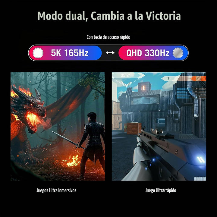 ASUS ROG XG27JCG Monitor para juegos USB-C de 27 pulgadas 5K 180Hz...