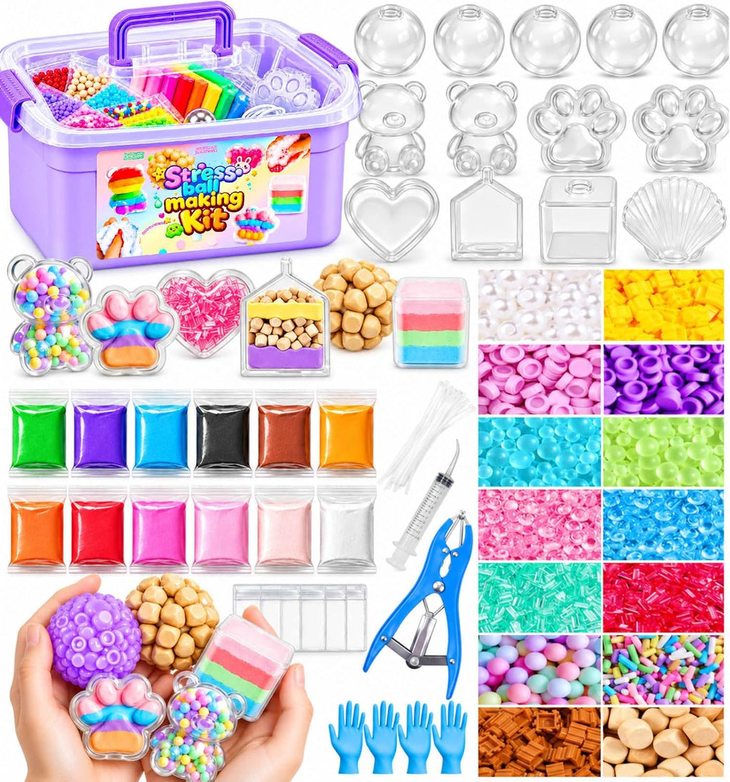 Kit de fabricación de bolas antiestrés crujientes para hacer manualidades