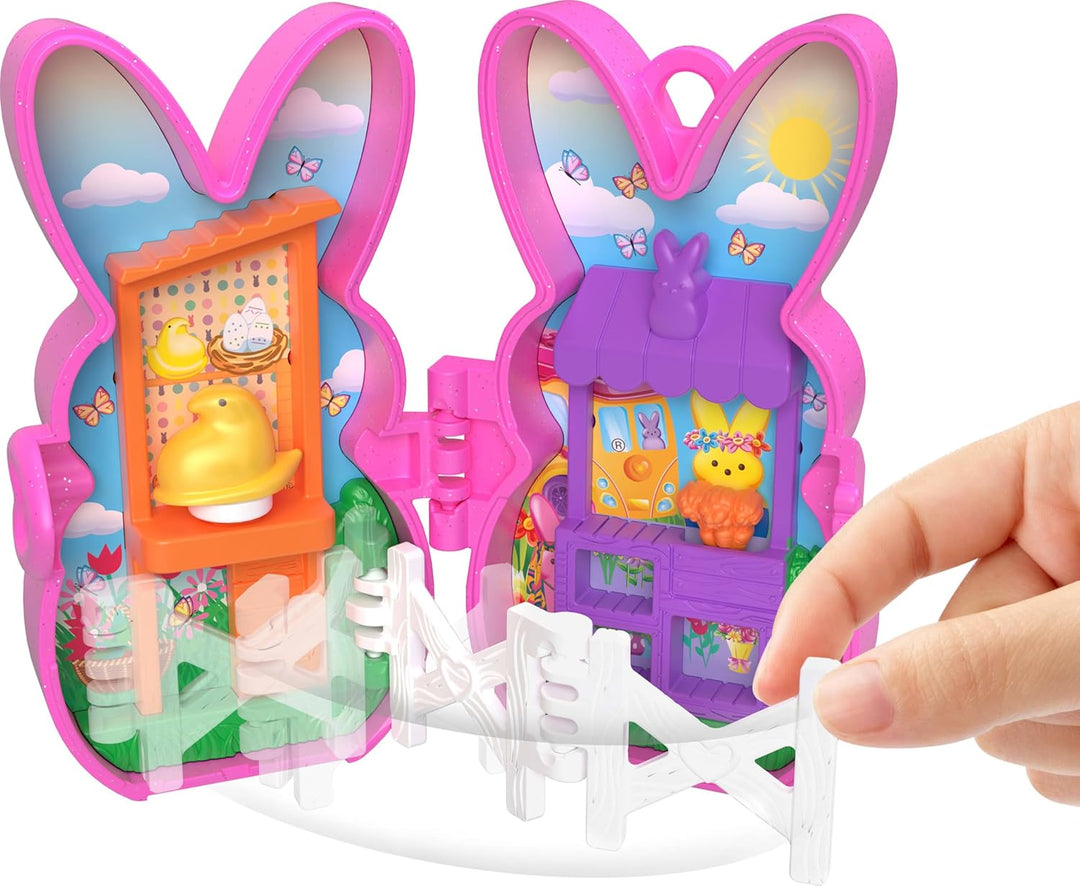 Polly Pocket x Peeps 6 micro muñecas y 2 juegos con 6
