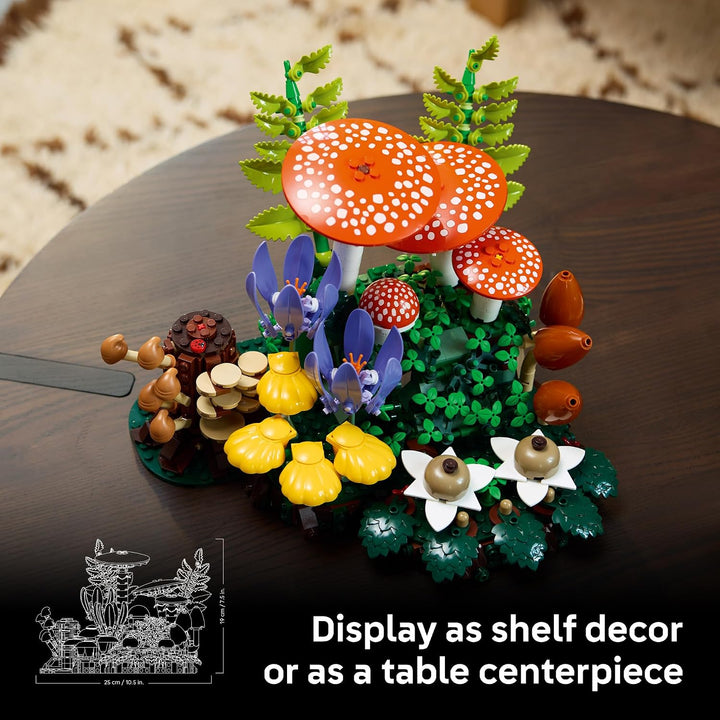 LEGO Botanicals Woodland Mushrooms - Juego de construcción para adu...