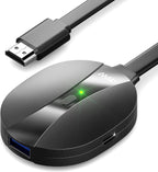 AIMIBO Adaptador de pantalla inalámbrico 4K verdadero 2.4G+5G a 60Hz Plug