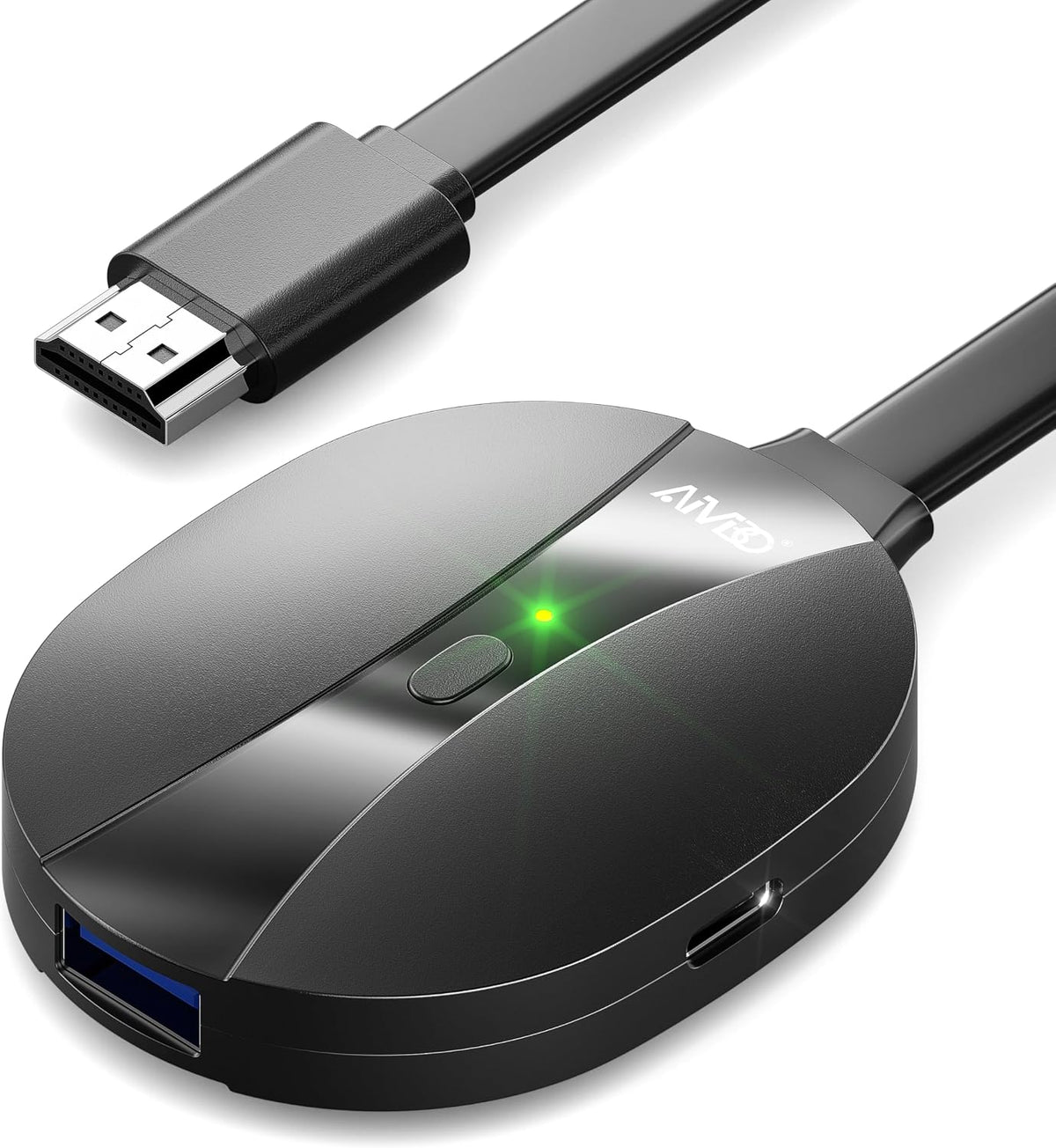 AIMIBO Adaptador de pantalla inalámbrico 4K verdadero 2.4G+5G a 60Hz Plug