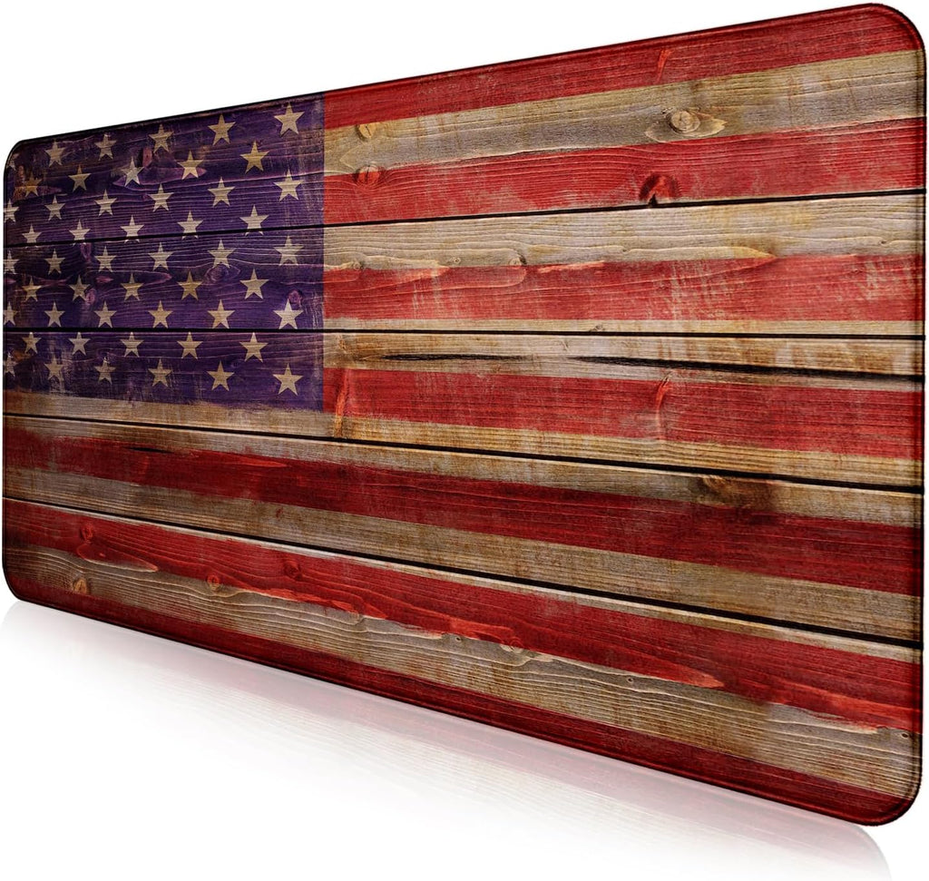 Mouse Pad de Bandera Americana para Gaming, Adecuado para Oficina y Estudio