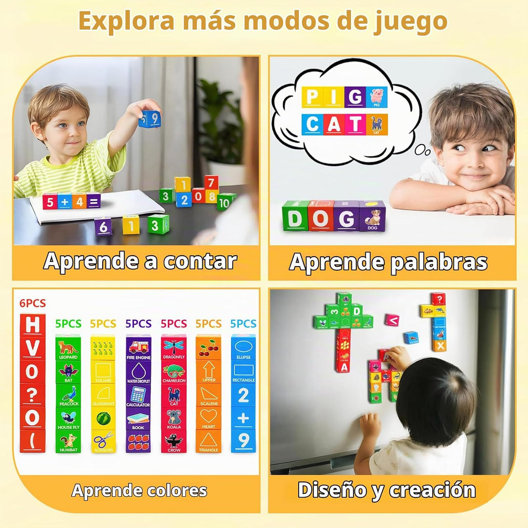 Bloques magnéticos para niños pequeños de 1 a 3 años, bloques de |...