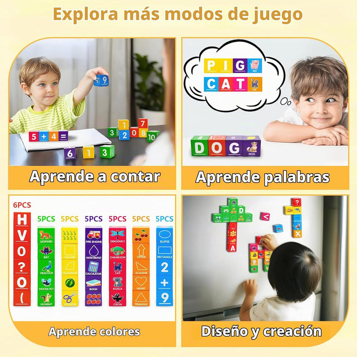 Bloques magnéticos para niños pequeños de 1 a 3 años, bloques de |...