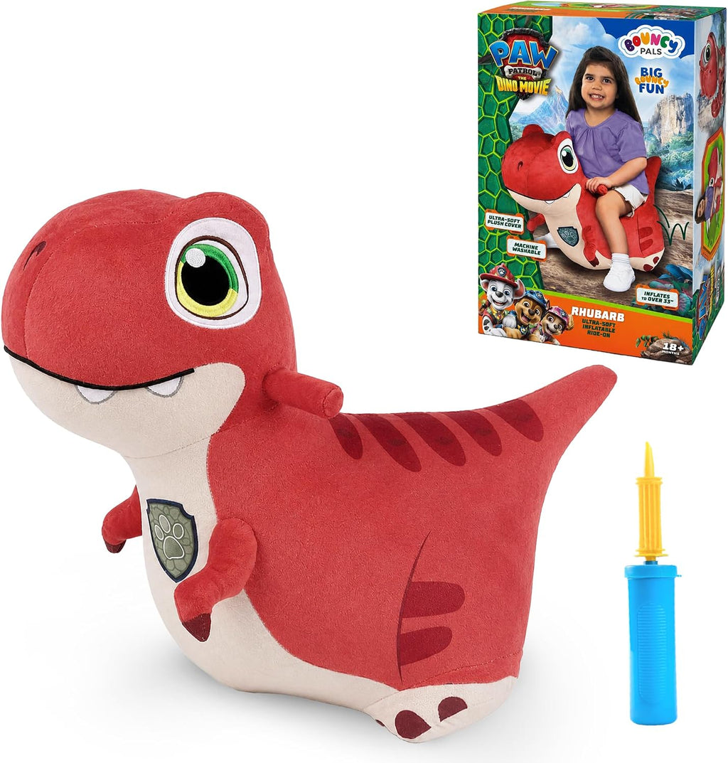 Bouncy Pals Paw Patrol x The Dino Movie Juguete Saltador Dinosaurio para Niños - Rhubarb