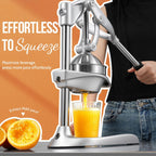 Exprimidor manual, prensa fácil del jugo del acero inoxidable del apretón para las frutas cítricas