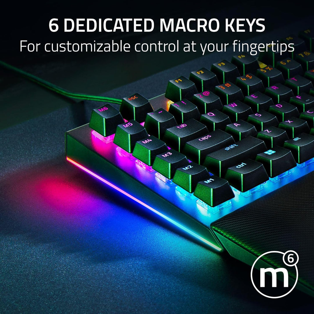 Razer BlackWidow V4 Teclado Mecánico para Juegos: Interruptores Ama...