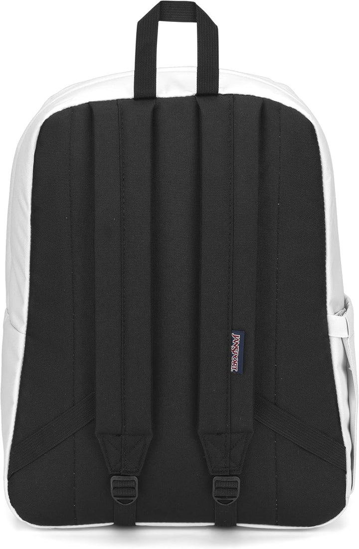 JanSport Mochila Superbreak Plus, Blanco, Tamaño único