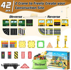 Magnetic Tiles con 2 Cranes, Magnetic Construction Toys STEM Building Toys