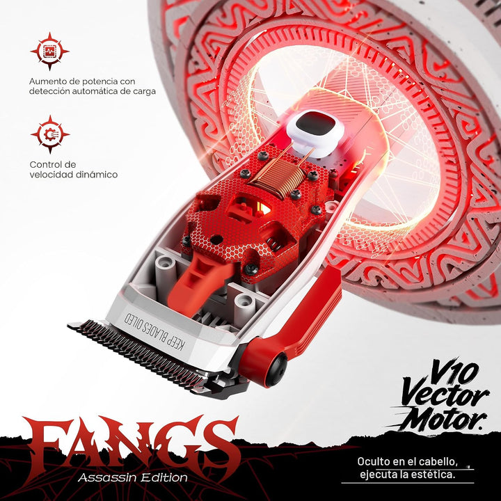 SUPRENT FANGS - Cortadora de pelo profesional con motor vectorial d...