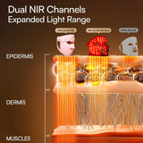 INIA Glow 4D - Máscara de terapia de luz roja inalámbrica para cara...
