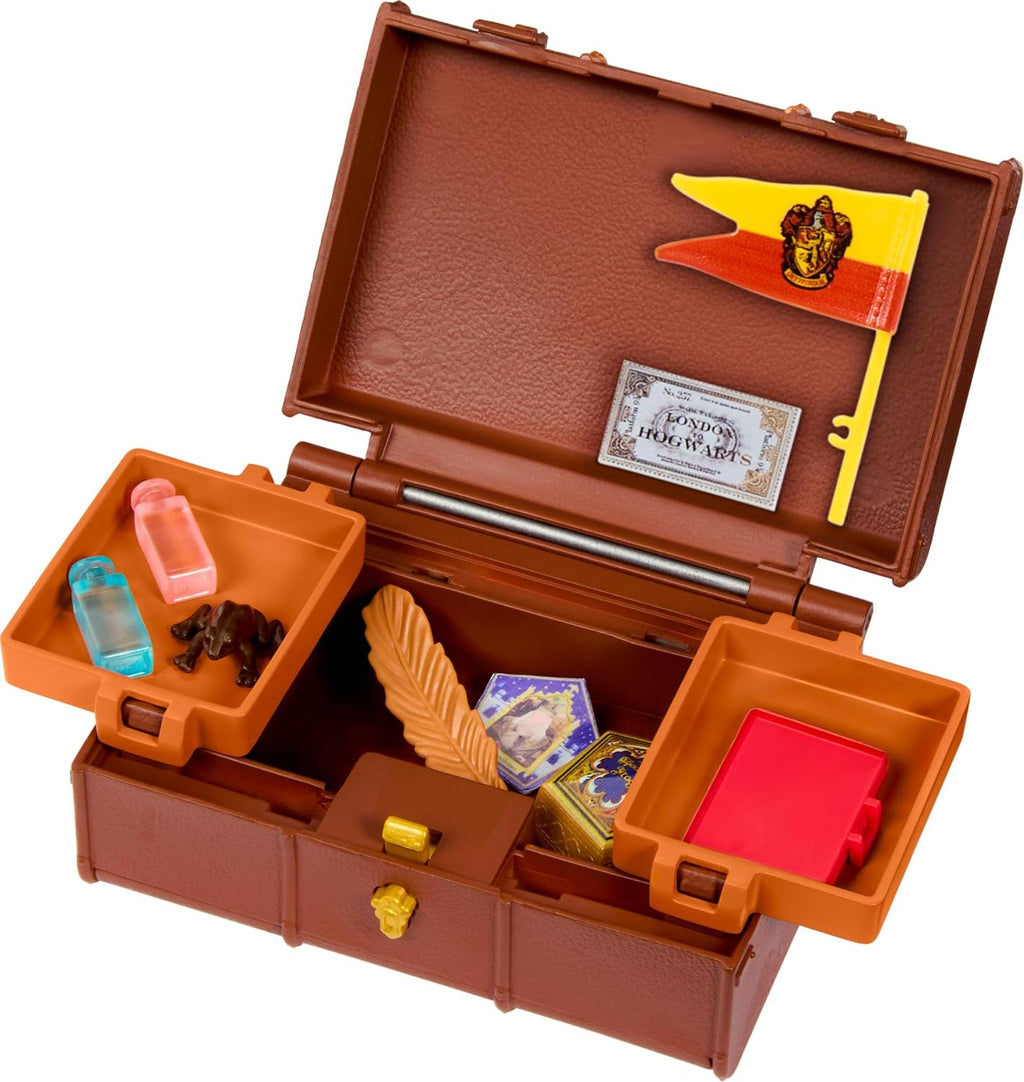 Mattel Harry Potter Toys, Platform 9¾ Journey to Hogwarts - Juego de muñecas con muñeca de moda, 17 accesorios y slime, inspirado en la película