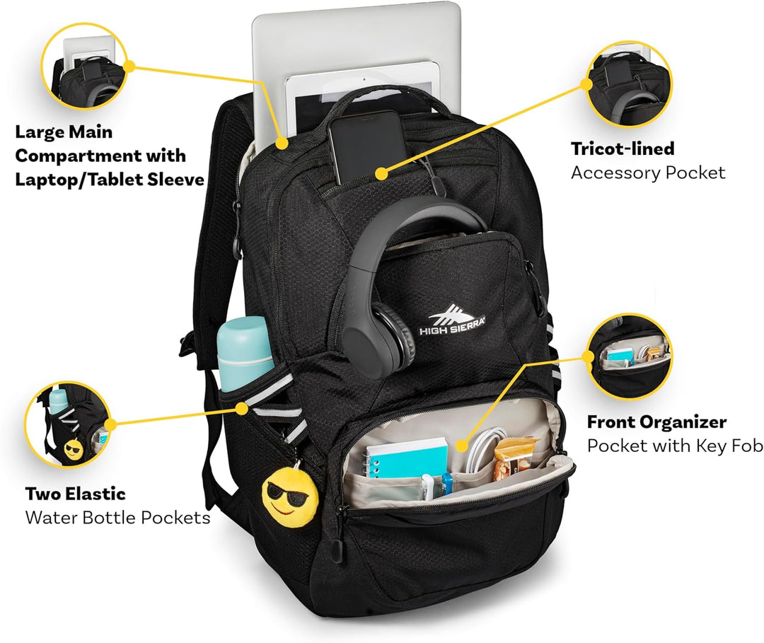 High Sierra Mochila Swoop Sg unisex, Ondas azules, Tamaño único