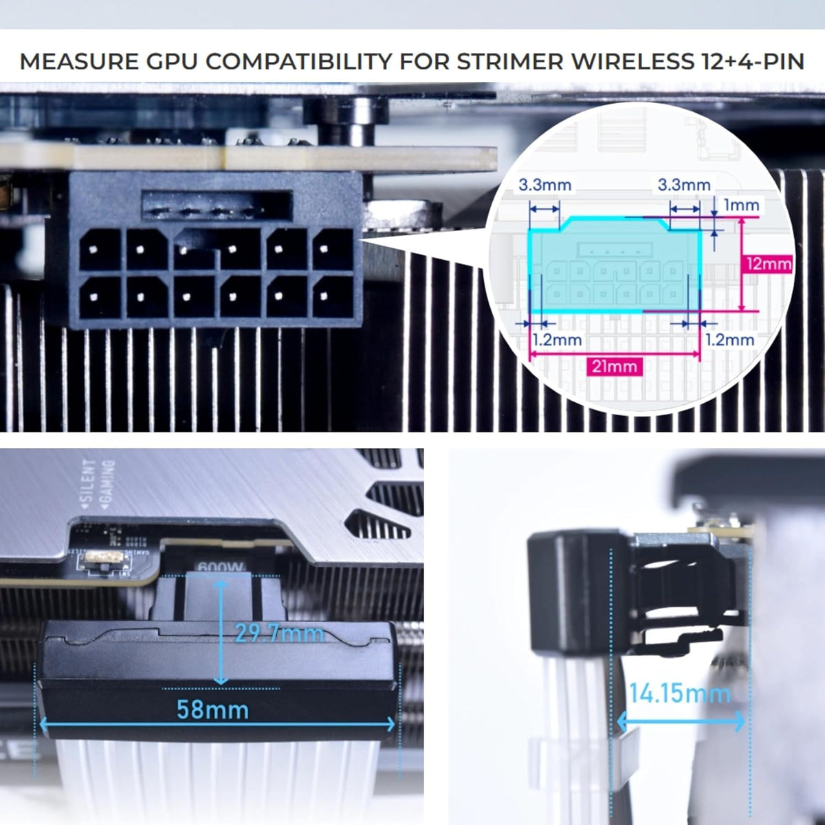 Lian Li Strimer Inalámbrico 16 Pin (PW16-121W) - Cable de Extensión...