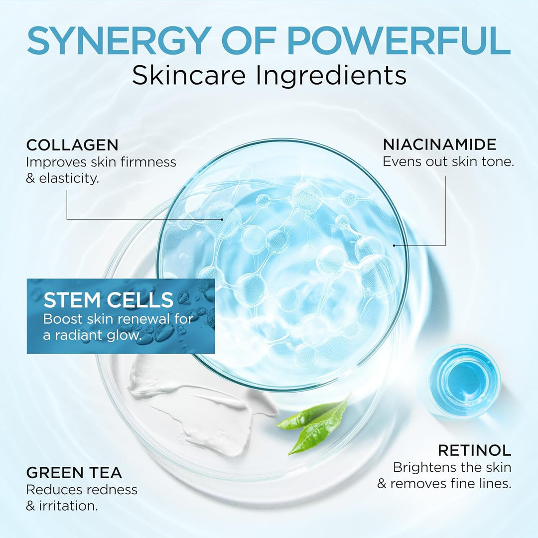 Crema facial hidratante de colágeno antienvejecimiento con células...