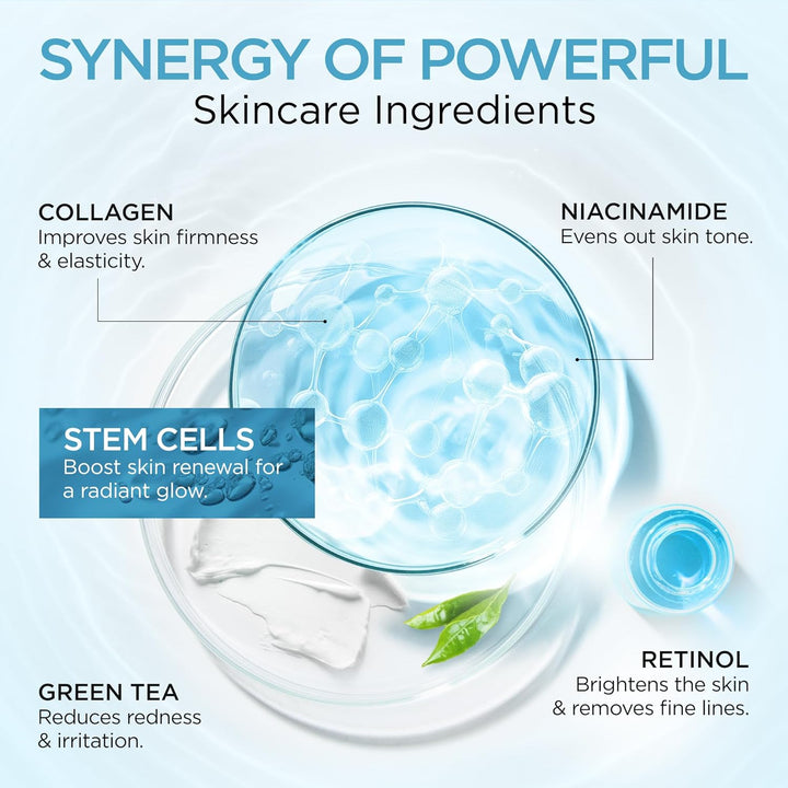 Crema facial hidratante de colágeno antienvejecimiento con células...
