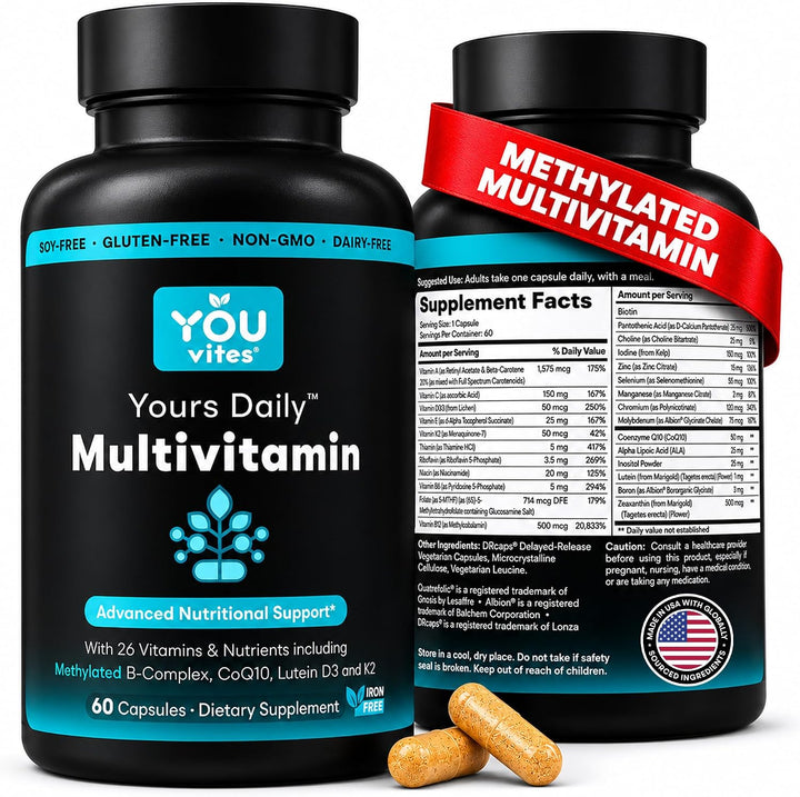 You Vites - Multivitamina metilada para hombres y mujeres, Metil mu...